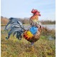Large iron rooster - Decorative Rooster - Metal garden animals - Garden and patio inspiration