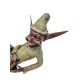 Extra large garden pixie - Bronze lawn art - Bronze garden gnome