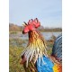 Large iron rooster - Decorative Rooster - Metal garden animals - Garden and patio inspiration