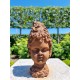 Cast Iron Garden Ornament - Forest Elf - Pixie of the Woods - Child's Head - Magical Garden Design