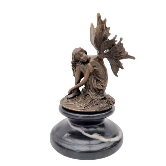Sitting Fairy - Bronze Fairy - Pixie