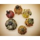 Handmade polymer clay fairy creatures - unique pumpkin monster fantasy sculptures Halloween arttoy ooak