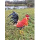 Large iron rooster - Decorative Rooster - Metal garden animals - Garden and patio inspiration - Easter decoration
