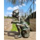 Bronze Pixie - Bronze gnome - Bronze fairy figure - Bronze art