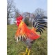 Large iron rooster - Decorative Rooster - Metal garden animals - Garden and patio inspiration - Easter decoration