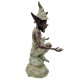 Bronze garden gnome - Pixie - Garden fairy in bronze - Bronze garden sculpture