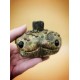 Handmade polymer clay fairy creatures - unique pumpkin monster fantasy sculptures Halloween arttoy ooak