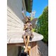 Lovely little garden fairy - Bronze figurine - Home and garden ornaments