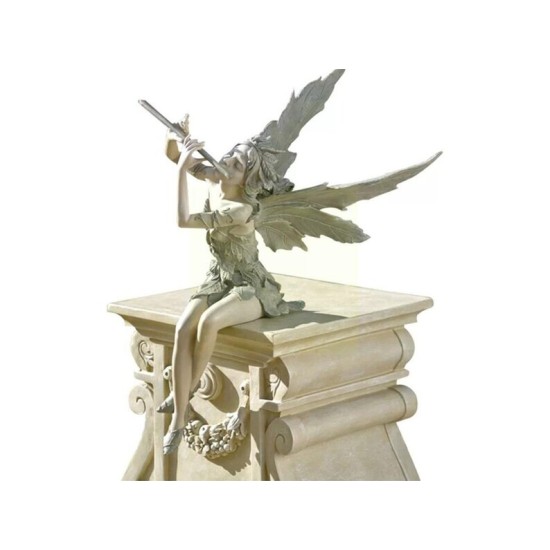 Flute Fairy Flower Fairy Statue Garden Decoration Angel Wing Resin Craft Decoration