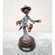 Collection of four bronze gnomes - Forest fairies - Leprechaun characters - Bronze gift idea