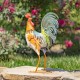 SET OF 6 ASSORTED IRON ROOSTER FIGURINES