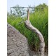 60" Extra Large Metal Heron Statue