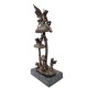 Group of elves - Pixies - Bronze sculpture - family forest elves - Fairytale decor