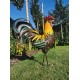 Large iron rooster - Decorative Rooster - Metal garden animals - Garden and patio inspiration