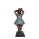 Large Bronze Pig - Dressed Standing Pig - Dancing Pig - Cute Female Pig