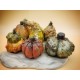 Handmade polymer clay fairy creatures - unique pumpkin monster fantasy sculptures Halloween arttoy ooak
