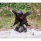 Bronze fairy - Windowsill fairy - Sitting pixie of the forest - Forest fairy - Angel figurines