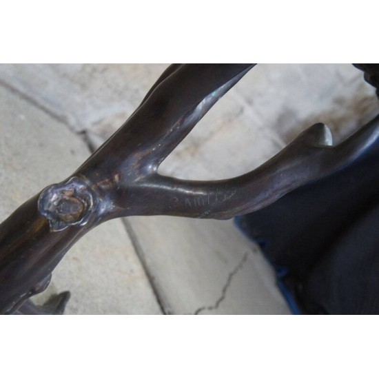 Antique French Art Deco Bronze Macaw Parrot Sculptures – Camille, 1920s