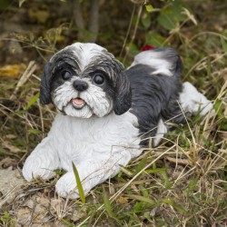 Shih Tzu Lying Down Statue