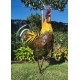 Large iron rooster - Decorative Rooster - Metal garden animals - Garden and patio inspiration