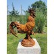 Large Cast iron rooster - Garden statue - Cast iron garden sculptures