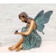 Bronze elf - Fairy sculpture - Decorative sculpture of an angel - Bronze fairy