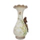 Art Nouveau style flower vase - Porcelain vase with bronze ornaments - Spring decoration