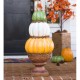 Pumpkin Stack Topiary  Figurine