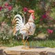SET OF 6 ASSORTED IRON ROOSTER FIGURINES