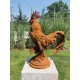 Large Cast iron rooster - Garden statue - Cast iron garden sculptures