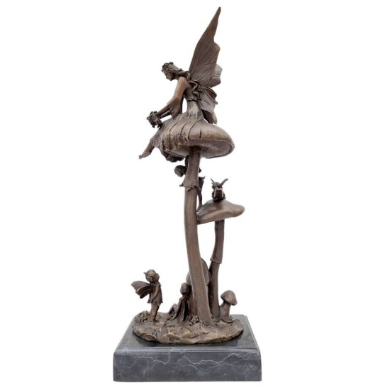 Group of elves - Pixies - Bronze sculpture - family forest elves - Fairytale decor