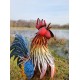 Large iron rooster - Decorative Rooster - Metal garden animals - Garden and patio inspiration