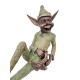 Extra large garden pixie - Bronze lawn art - Bronze garden gnome