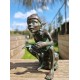 Bronze Pixie - Bronze gnome - Bronze fairy figure - Bronze art