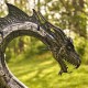 6 ft. Tall Large Metal Dragon Statue
