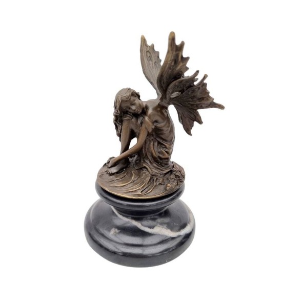 Sitting Fairy - Bronze Fairy - Pixie