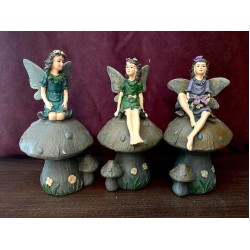 Set Of 3 Latex Moulds To Make These Lovely Fairies On Mushrooms.