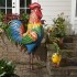 6 ft. Colorful Rooster Statue