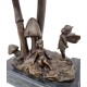 Group of elves - Pixies - Bronze sculpture - family forest elves - Fairytale decor
