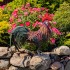 29"Felix" Hand-Painted Metal Rooster Statue