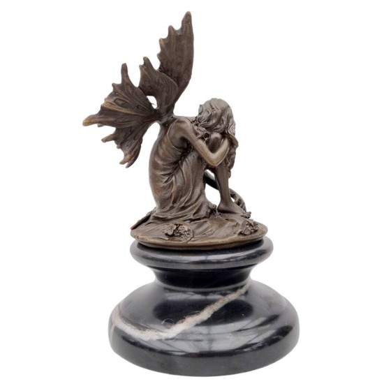 Sitting Fairy - Bronze Fairy - Pixie