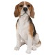 Beagle Dog Sitting Statue