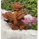 Antique garden sculpture of an Angel (boy) - Sitting model