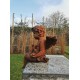 Antique garden sculpture of an Angel (boy) - Sitting model