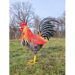 Large iron rooster - Decorative Rooster - Metal garden animals - Garden and patio inspiration - Easter decoration