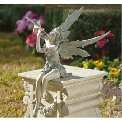 Flute Fairy Flower Fairy Statue Garden Decoration Angel Wing Resin Craft Decoration