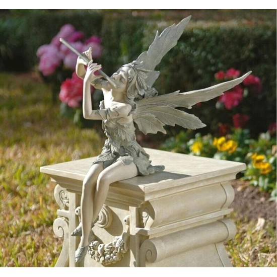 Flute Fairy Flower Fairy Statue Garden Decoration Angel Wing Resin Craft Decoration