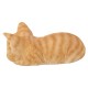 Tabby Kitten Sleeping Statue