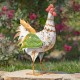 SET OF 6 ASSORTED IRON ROOSTER FIGURINES