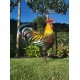 Large iron rooster - Decorative Rooster - Metal garden animals - Garden and patio inspiration